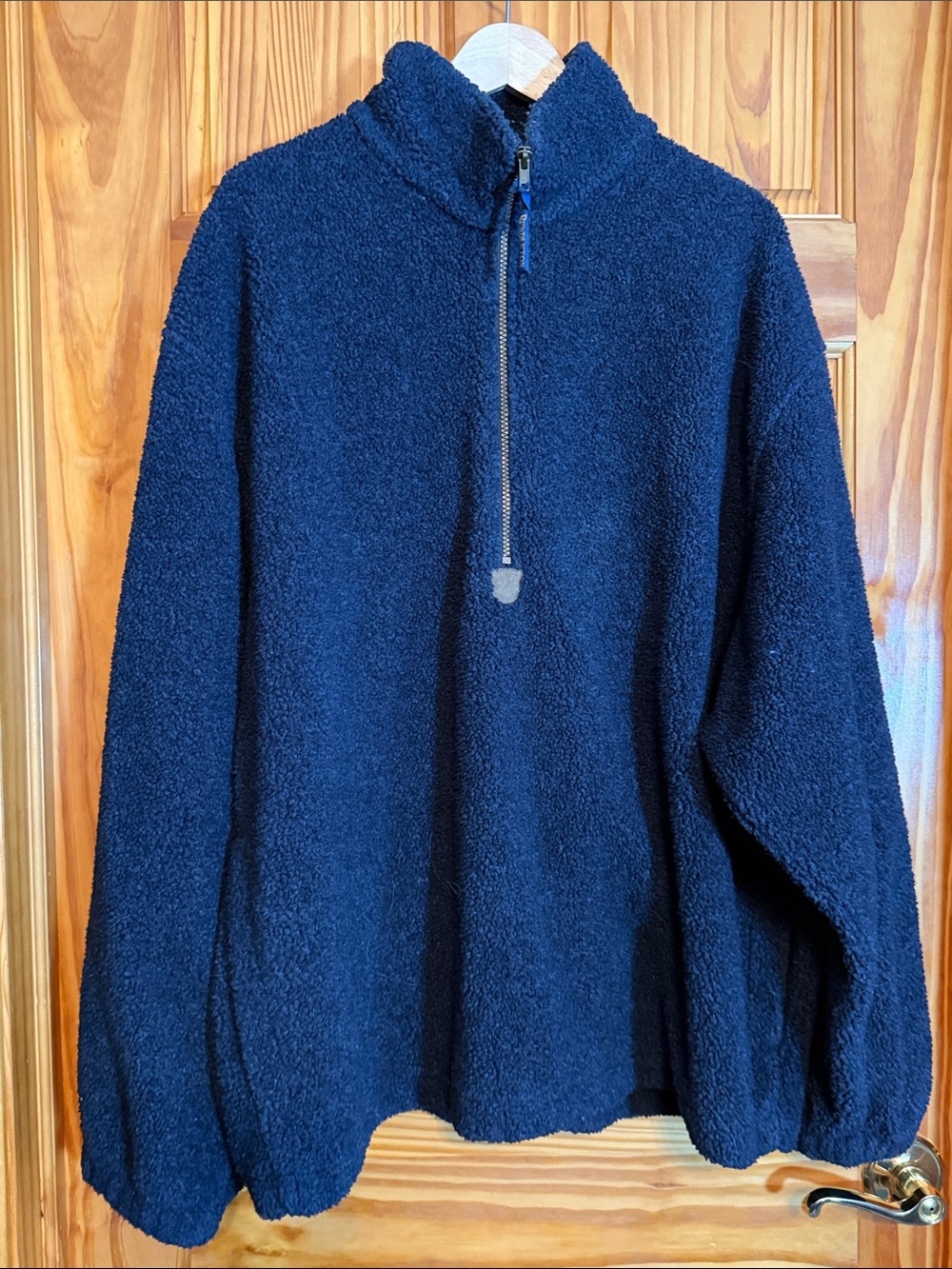 Pendleton Navy Half-Zip Sherpa Pullover
